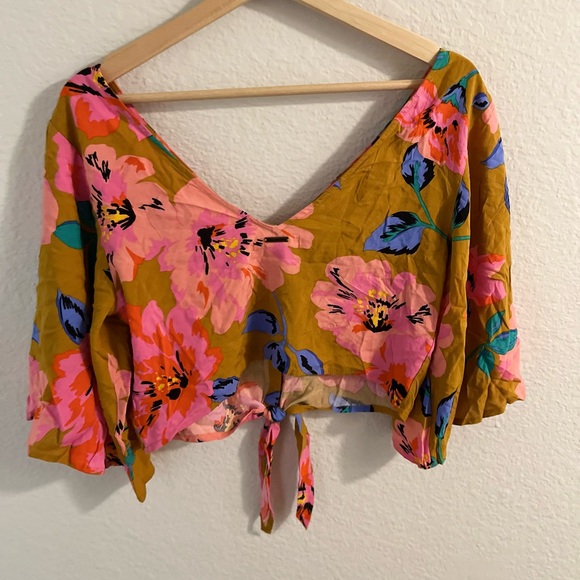 Billabong Cut Through floral top and pant matching set size M (Moss Landing) - Picture 11 of 13